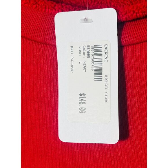 NWT Michael Stars Los Angeles Red Kali Pullover Large MSRP $148 - Picture 5 of 10